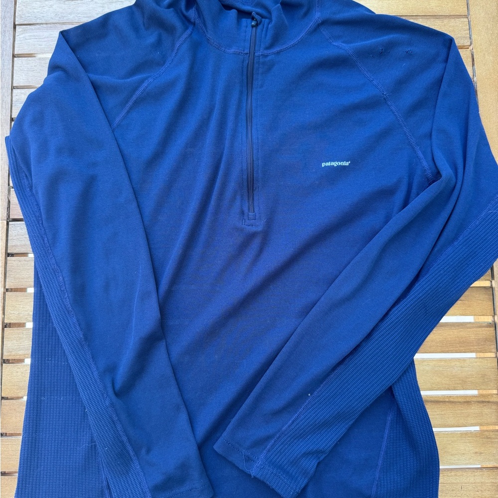 Patagonia Ultra light Quarterzip Navy Pullover Men’s M